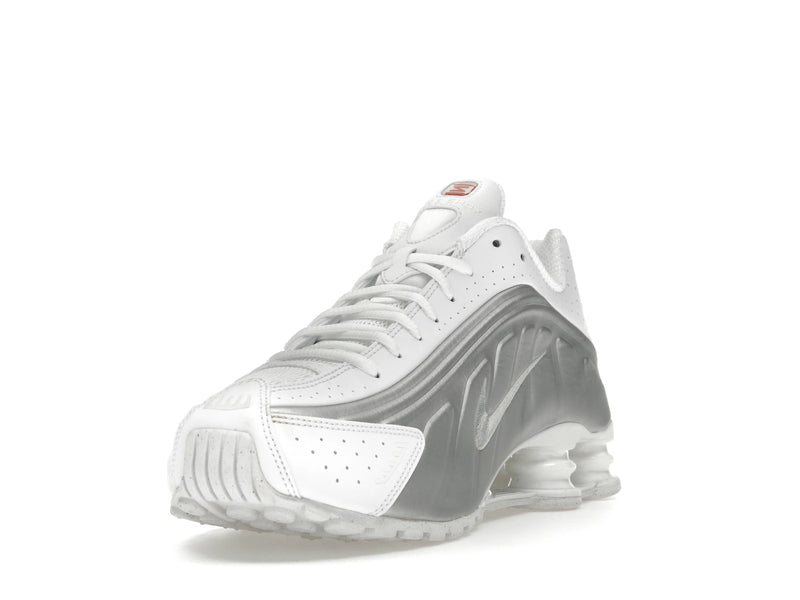 Nike Shox R4 White Bright Crimson Metallic Silver - White/White/Bright Crimson/Metallic Silver - HQ1988-101 - 12