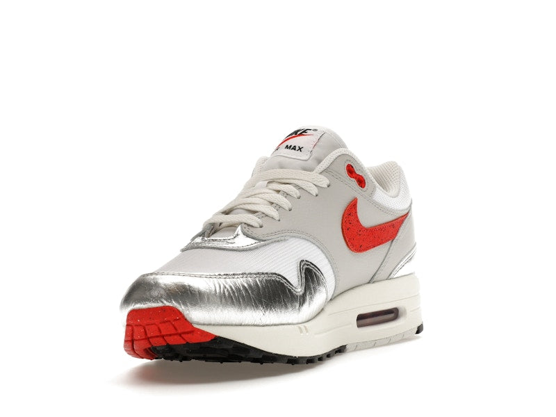 Nike Air Max 1 PRM SE Hot Sauce - White/Chile Red-Metallic Silver-Neutral Grey-Sail-Fir - HF7746-100 - 12