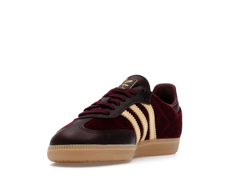 adidas Samba OG Shadow Red Velvet (Women's) - Shadow Red/Maroon/Gum - JS1394 - 12