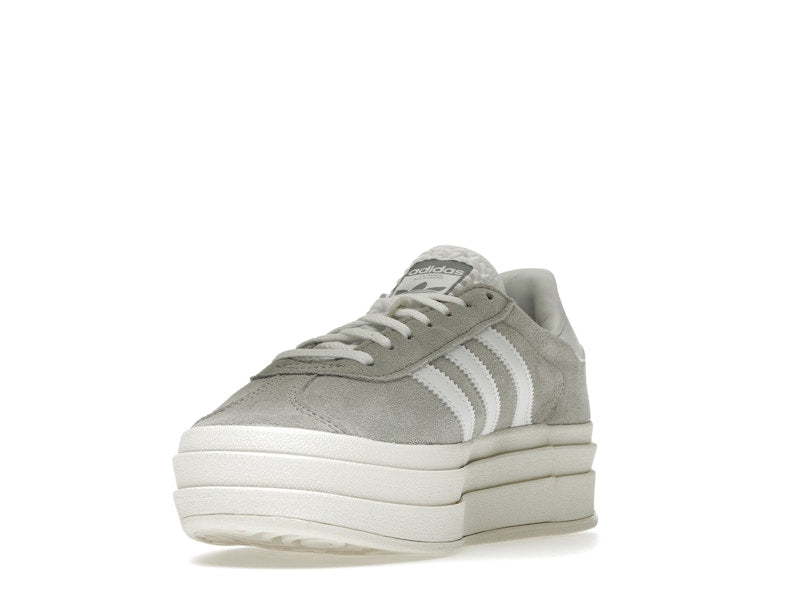 adidas Gazelle Bold Grey White (Women's) - Grey Two/Footwear White/Core White - HQ6893 - 12