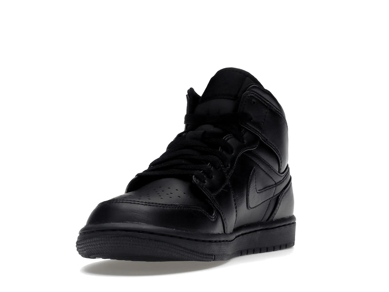 Air Jordan 1 Mid Triple Black (2022) - Black/Black/Black - 554724-093 - 12