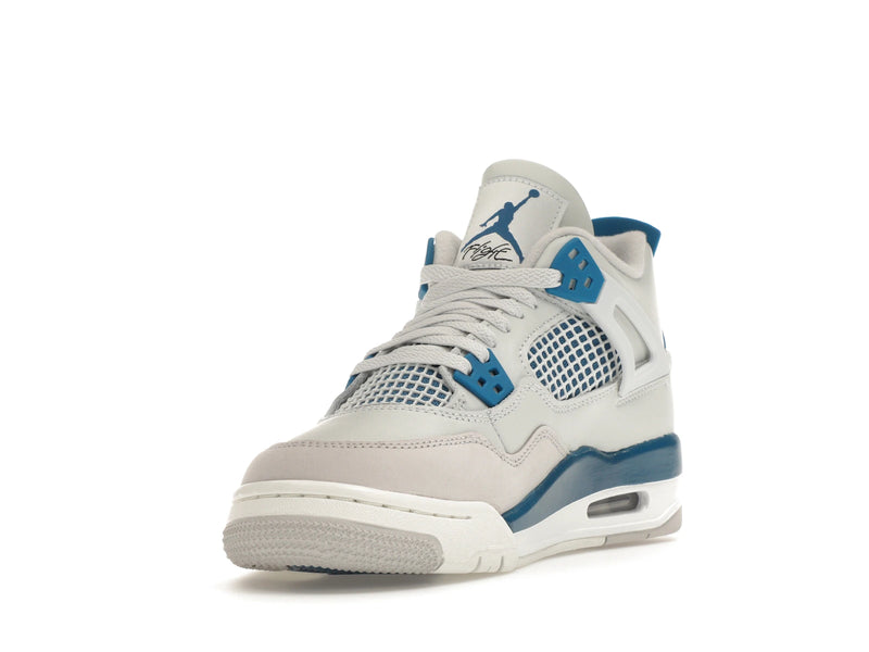 Air Jordan 4 Retro Military Blue (2024) (GS) - Off-White/Military Blue/Neutral Grey - HF4281-141 - 12
