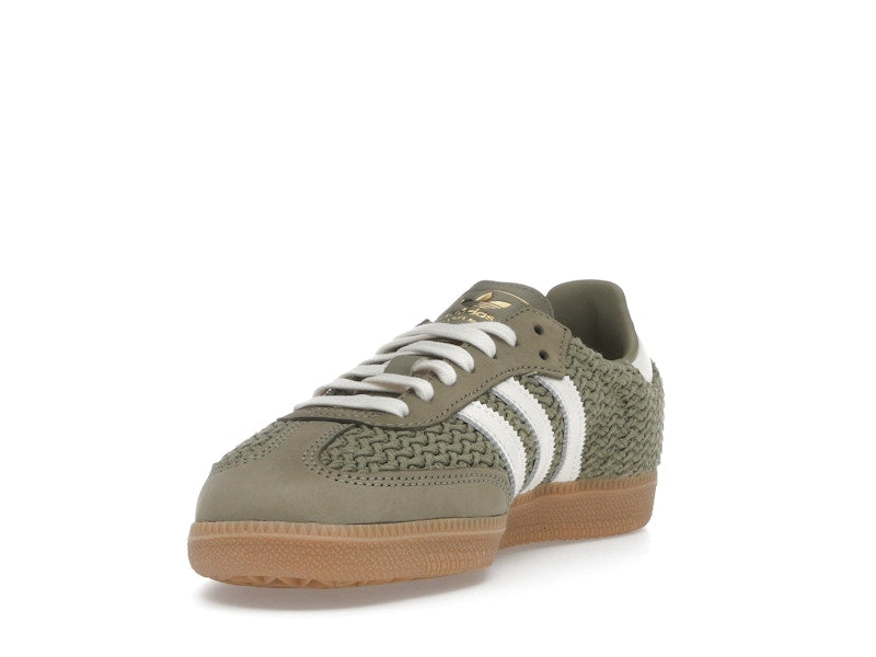 adidas Samba OG Crochet Pack Orbit Green (Women's) - Orbit Green/Cream White/Gum - JR9447 - 12