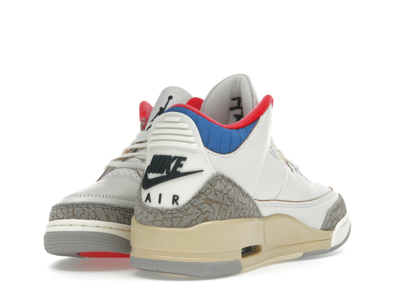 Air Jordan 3 Retro Seoul 20 - White/Black/Sport Royal/Challenge Red/Pale Vanilla/College Grey - IB1482-100 - 12