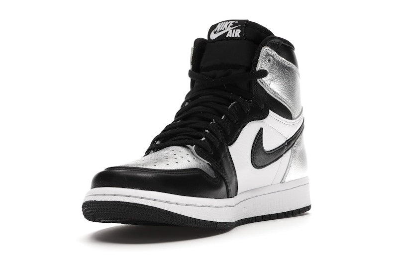 Air Jordan 1 Retro High Silver Toe (W) - Black/Metallic Silver-White-Black - CD0461-001 - 12