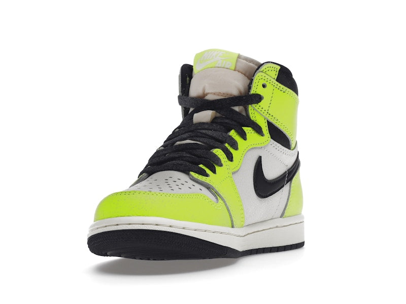 Air Jordan 1 Retro High OG Visionaire - Volt/Black/Sail - 555088-702 - 12