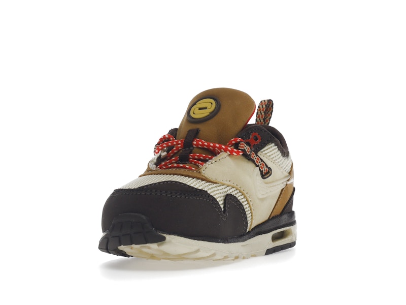 Nike Air Max 1 Travis Scott Cactus Jack Baroque Brown (TD) - Baroque Brown/Lemon Drop/Wheat/Chile Red - DN4170-200 - 12