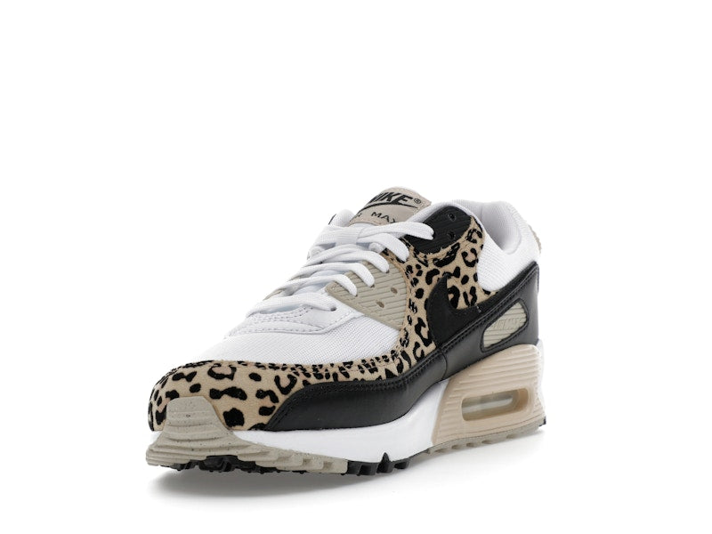 Nike Air Max 90 Leopard Sanddrift Black (Women's) - White/Sanddrift/Hemp/Black - IF1619-100 - 12