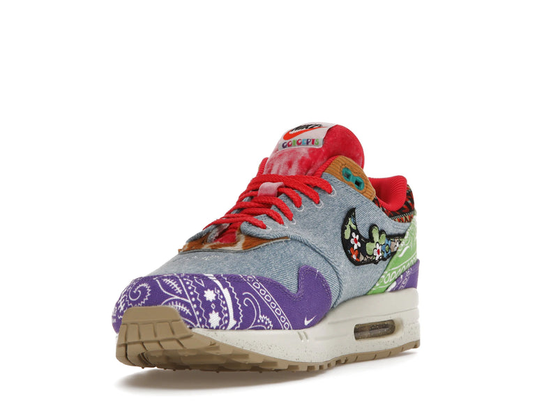 Nike Air Max 1 SP Concepts Denim Paisley - Wild Violet/Multi-Color-Sail - (Special Box) DN1803-500 - 12