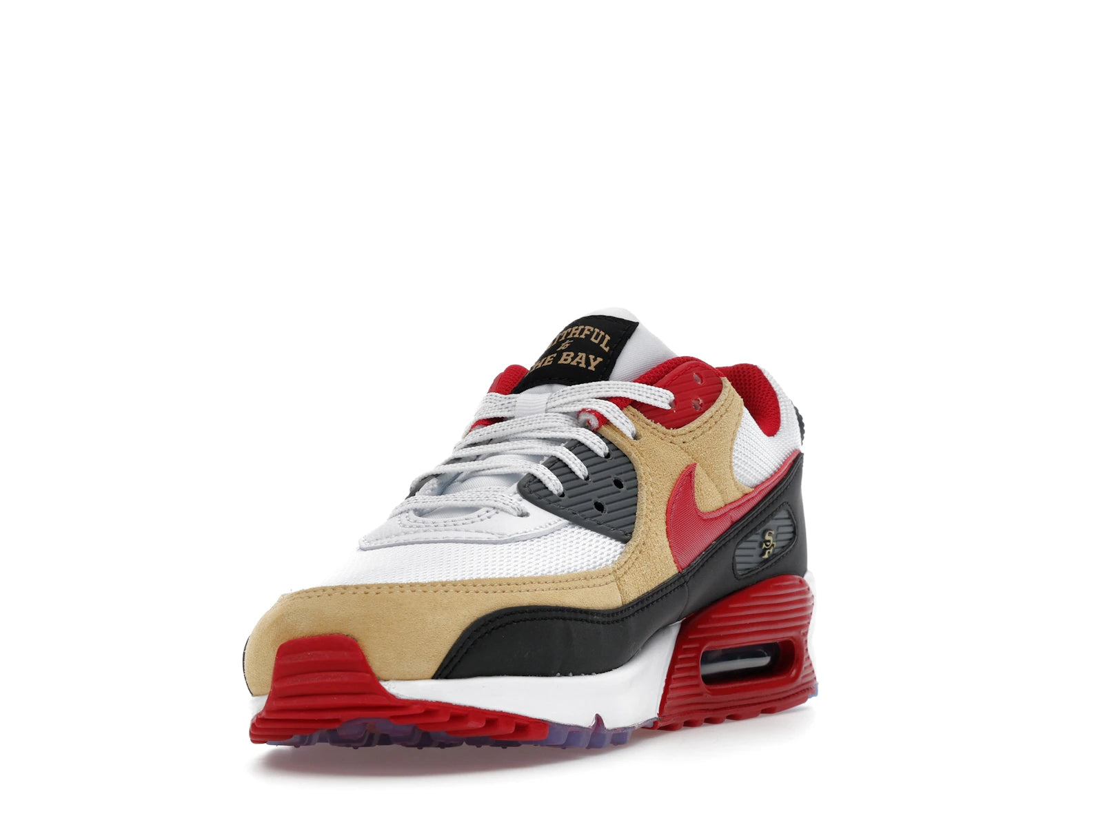 Nike Air Max 90 San Francisco 49ers - White/Gym Red/Black - II7588-100 - 12