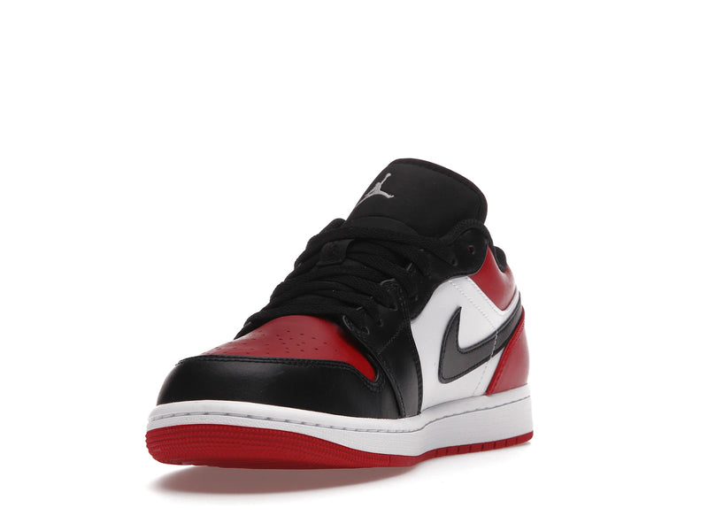 Air Jordan 1 Low Bred Toe - Gym Red/White-Black - 553558-612 - 12