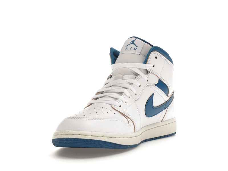 Air Jordan 1 Mid SE Industrial Blue - White/Sail/Industrial Blue - FN5215-141 - 12