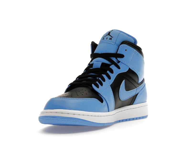 Air Jordan 1 Mid Azul Universitario Negro - vista 12