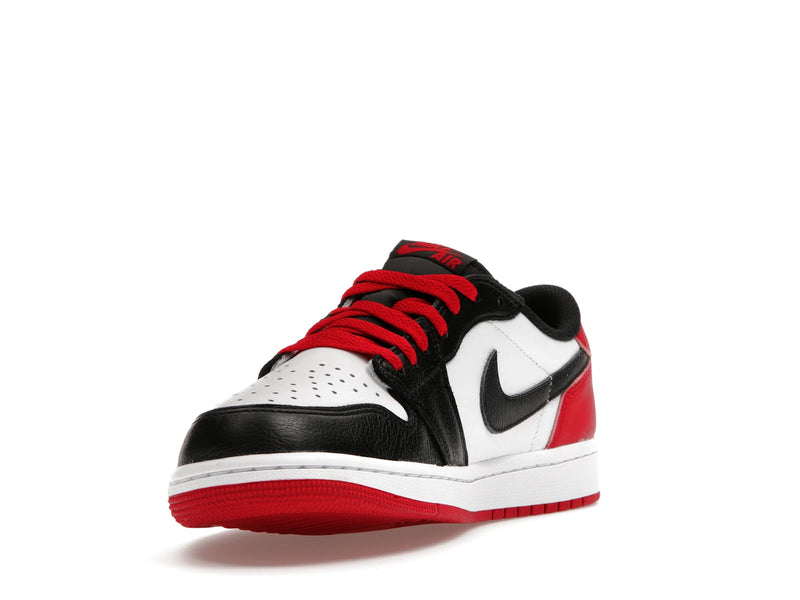 Air Jordan 1 Retro Low OG Black Toe - White/Black/Varsity Red - CZ0790-106 - 12