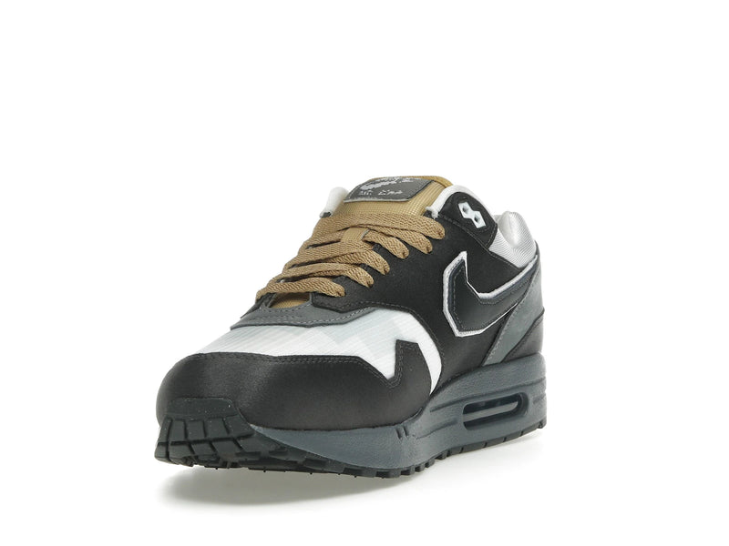 Nike Air Max 1 Swoosh Low Poly Big Head Mode - Dark Smoke Grey/White/Metallic Gold - IB9898-001 - 12