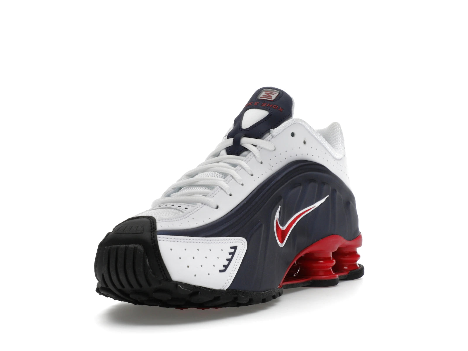 Nike Shox R4 Usa (2025) - Midnight Navy/White/Metallic Silver/Gym Red - HQ1988-400 - 12