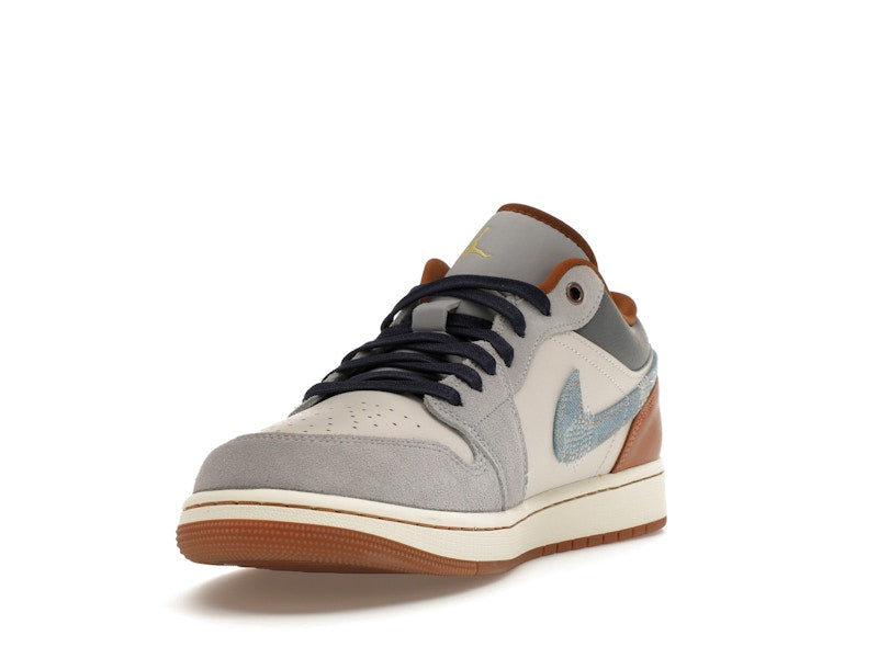 Jordan 1 Low SE Phantom Repaired Denim Swoosh - vue 13