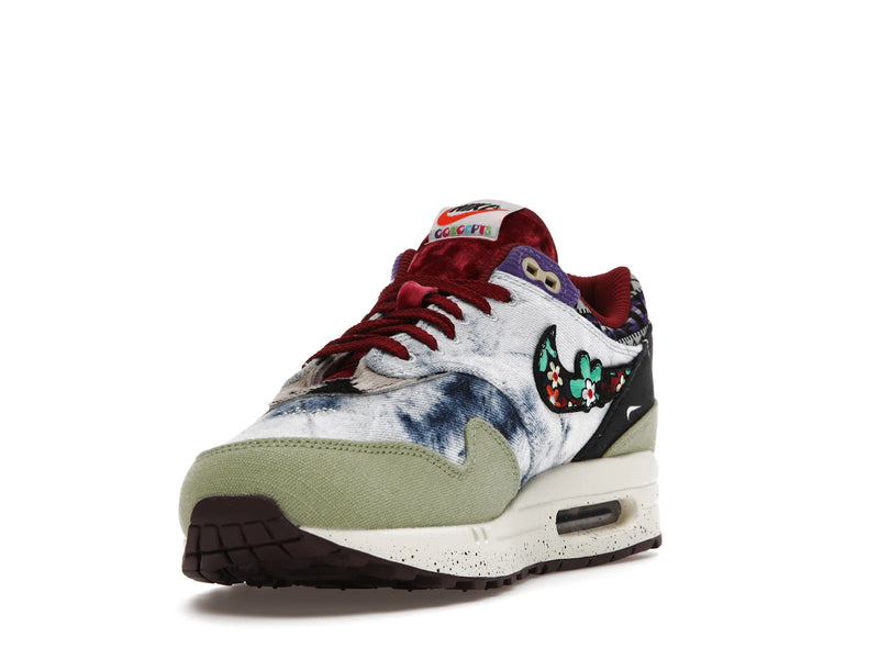 Nike Air Max 1 SP Concepts Denim Olive Canvas - Oil Green/Black/Team Red/Sail - DN1803-300 - 12