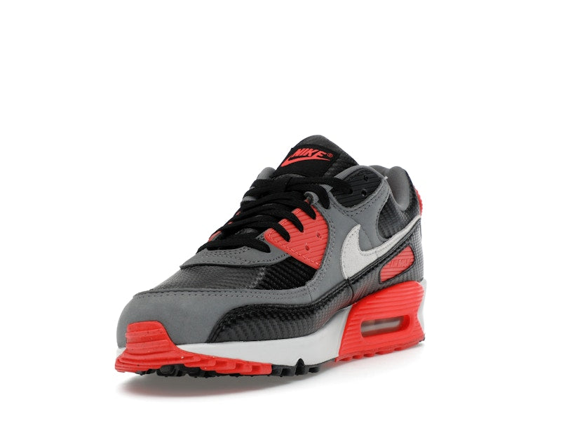 Nike Air Max 90 Premium Carbon Fiber Infrared - Black/Cool Grey/Bright Crimson/Photon Dust - HM9432-001 - 12