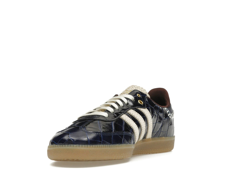 Adidas Samba Wales Bonner Navy Croc - Collegiate Navy/Wonder White/Night Red - JH9825 - 12