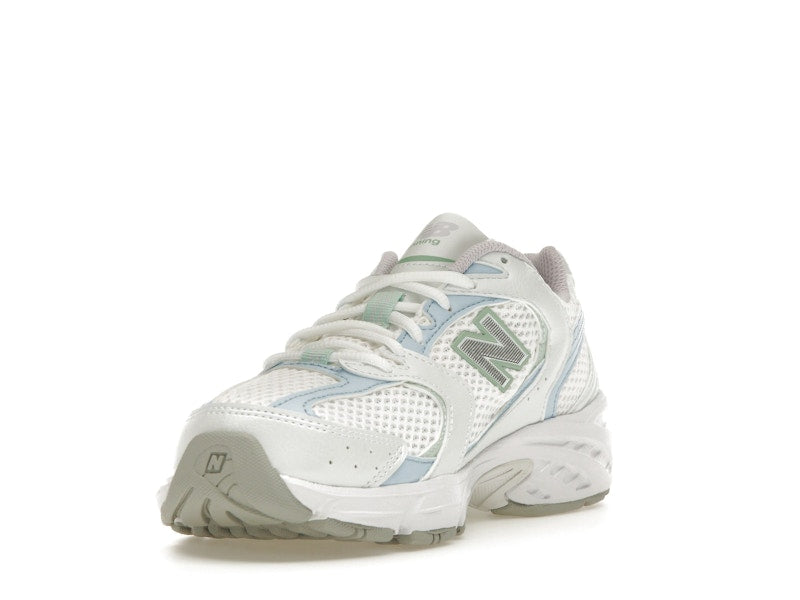 New Balance 530 White Light Chrome Blue Clay Ash - White/Light Chrome Blue/Clay Ash - MR530PC - 12