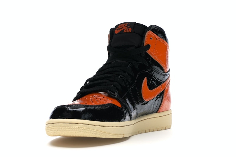 Air Jordan 1 Retro High Shattered Backboard 3 - Black/Pale Vanilla-Starfish - 555088-028 - 12