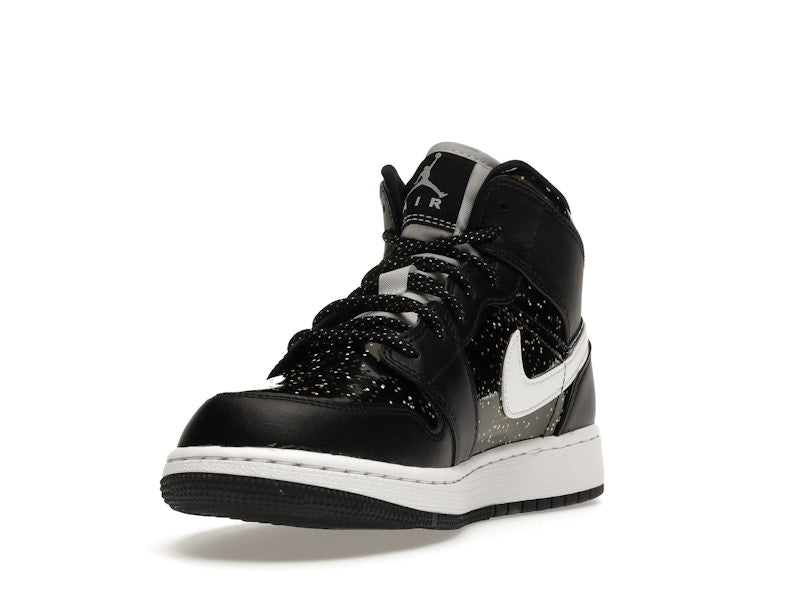 Air Jordan 1 Mid Black Speckle (GS) - visning 12