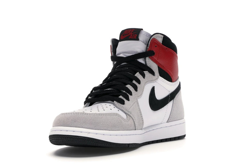 Air Jordan 1 Retro High Light Smoke Grey - White/Black-Light Smoke Grey-Varsity Red - 555088-126 - 12