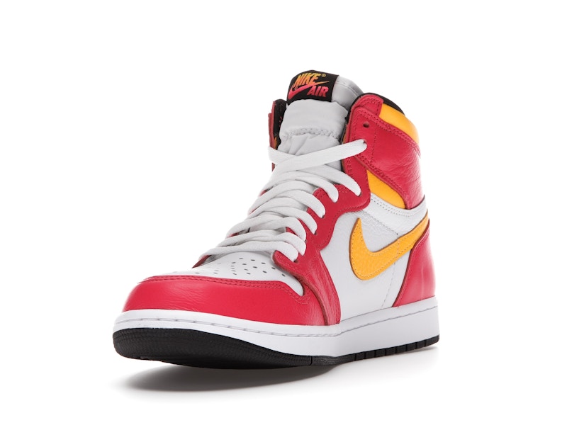 Air Jordan 1 Retro High OG Light Fusion Red - Light Fusion Red/White-Laser Orange-Black - 555088-603 - 12