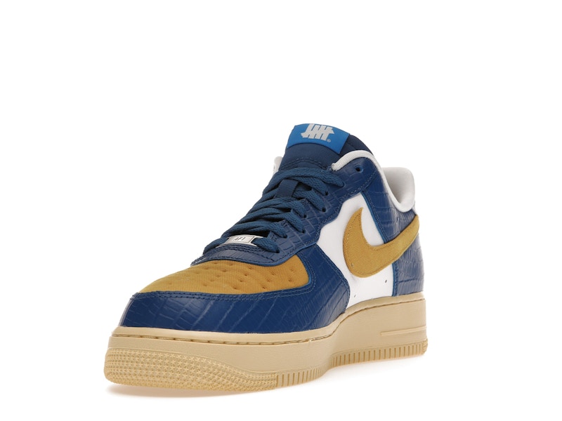 Nike Air Force 1 Low SP Undefeated 5 On It Blue Yellow Croc - Court Blue/White-Goldtone - DM8462-400 - 12