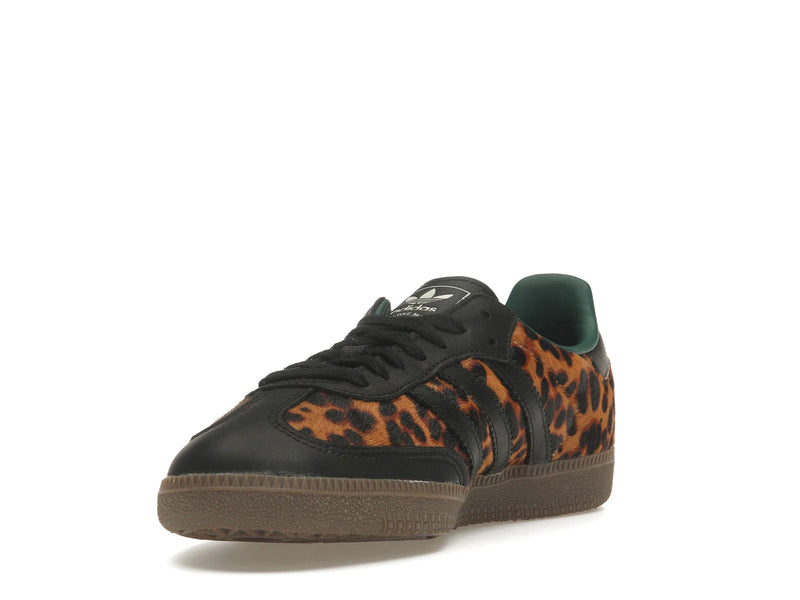 Adidas Samba OG Black Green Leopard - Core Black/Collegiate Green/Cream White - JI2735 - 12