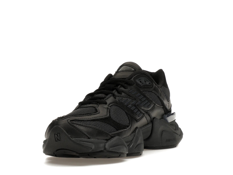 New Balance 9060 Triple Black Leather - U9060NRI - 12