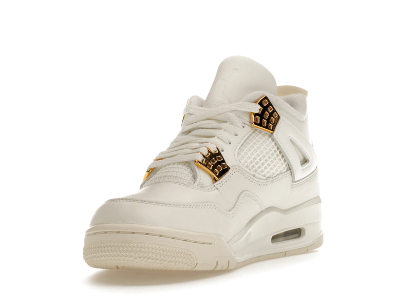 Air Jordan 4 Retro Metallic Gold - Sail/Metallic Gold/Black - AQ9129-170 - 12