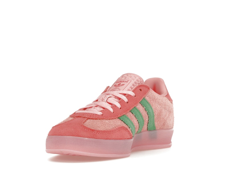 adidas Gazelle Indoor Semi Pink Spark Preloved Scarlet (Women's) - Semi Pink Spark/Preloved Green/Preloved Scarlet - IG6782 - 12
