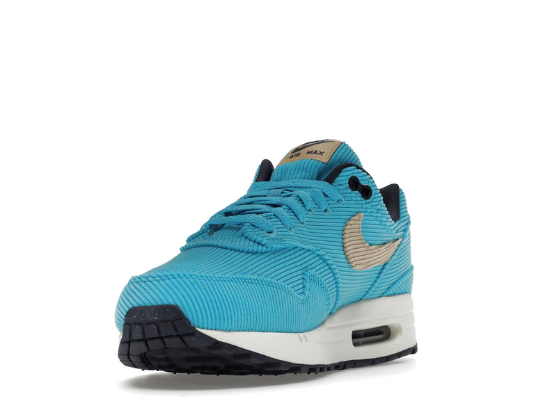 Nike Air Max 1 Corduroy Baltic Blue - Baltic Blue/Sesame-Gridiron-Sail - FB8915-400 - 12