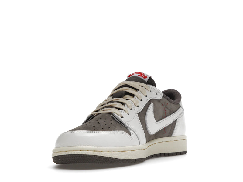 Air Jordan 1 Retro Low OG SP Travis Scott Reverse Mocha - Sail/University Red-Ridgerock - DM7866-162 - 12