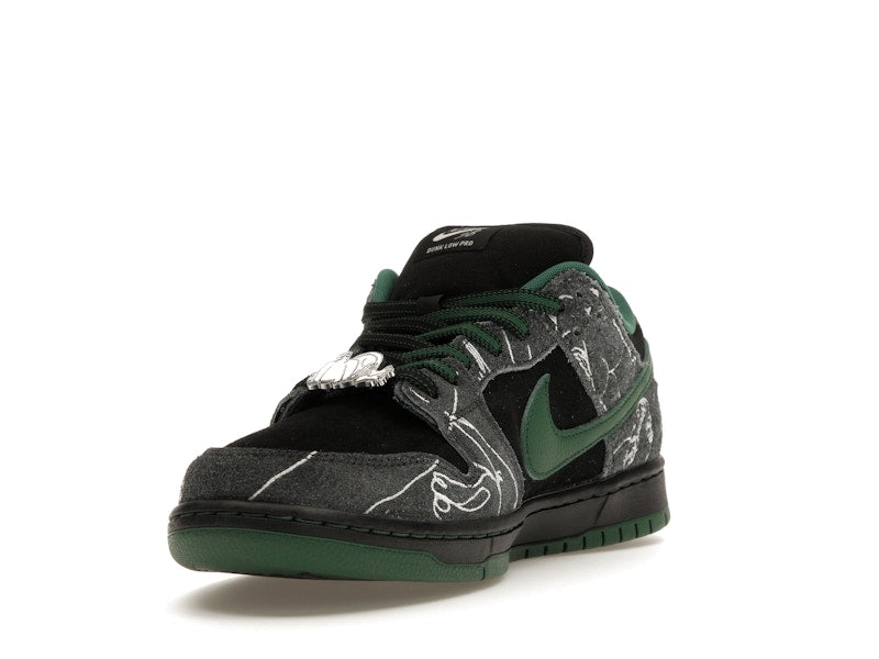 Nike SB Dunk Low There Skateboards - Black/Gorge Green-Summit White - HF7743-001 - 12