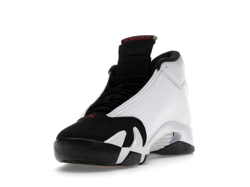 Air Jordan 14 Retro Black Toe (2024) - White/Varsity Red/Black/Metallic Silver - 487471-160 - 12