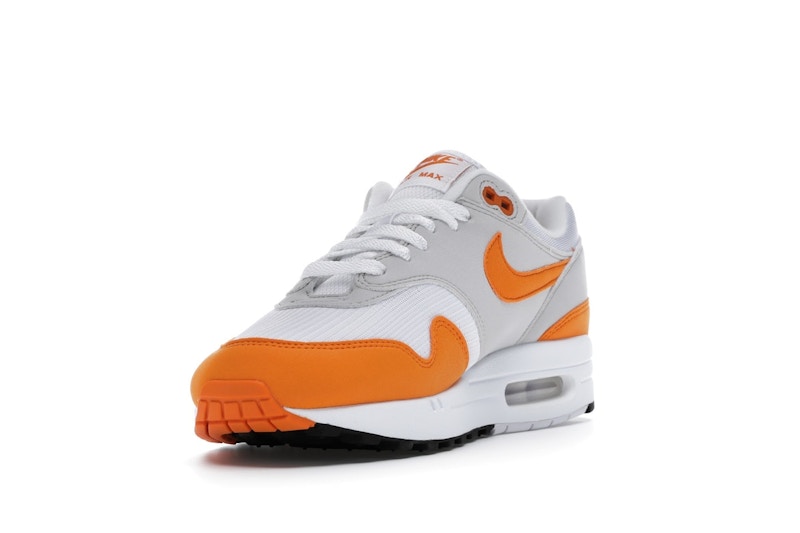 Nike Air Max 1 Anniversary Orange (2020) - White/Magma Orange-Neutral Grey-Black - DC1454-101 - 12