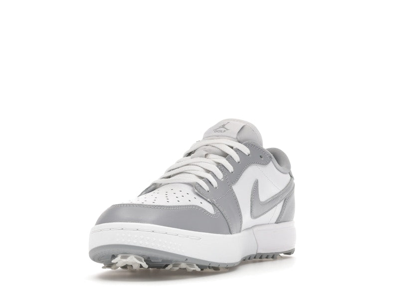 Jordan 1 Low Golf Spiked Wolf Grey White - vue 13