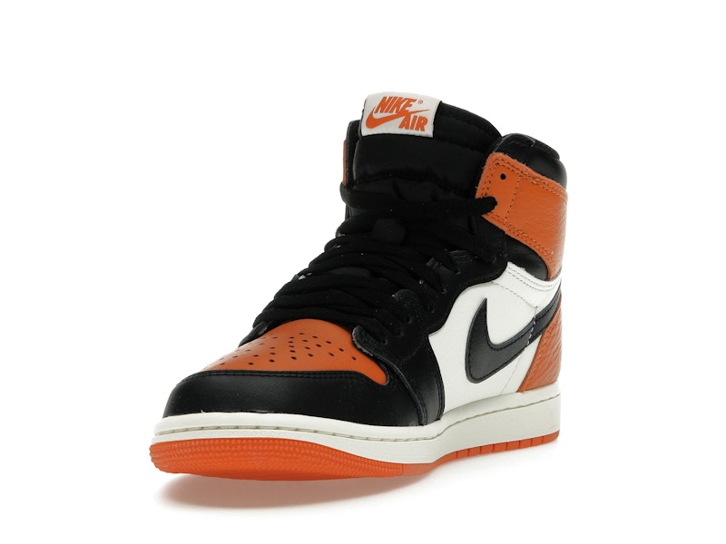 Air Jordan 1 Retro High OG Shattered Backboard (2025) - Black/Black-Sail-Starfish - DZ5485-008 - 12