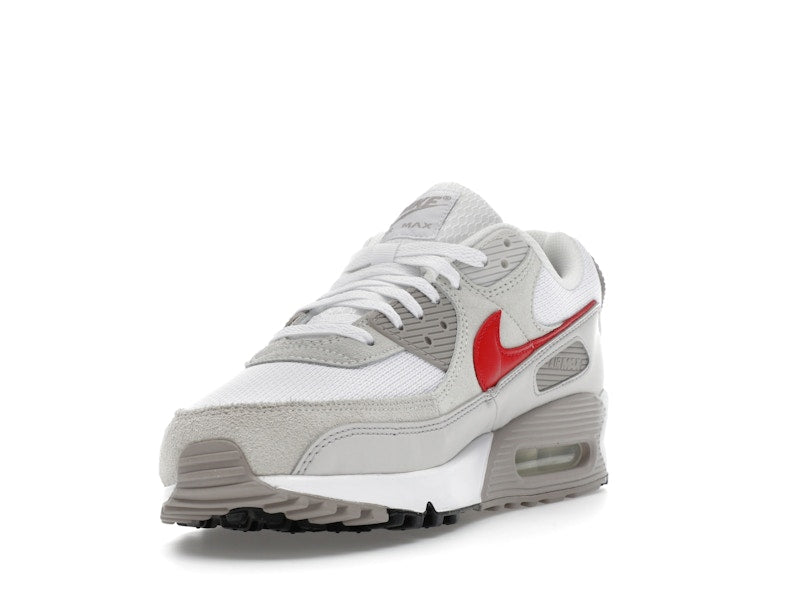 Nike Air Max 90 White College Grey Vast Grey University Red - vue 13