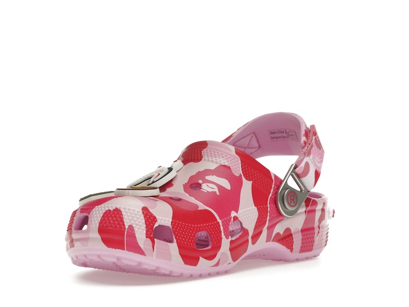Crocs Classic Clog A Bathing Ape Bape Abc Camo Pink - vue 13
