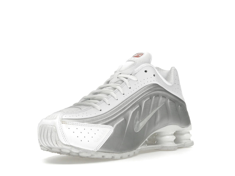 Nike Shox R4 White Bright Crimson Metallic Silver - White/White/Bright Crimson/Metallic Silver - HQ1988-101 - 13
