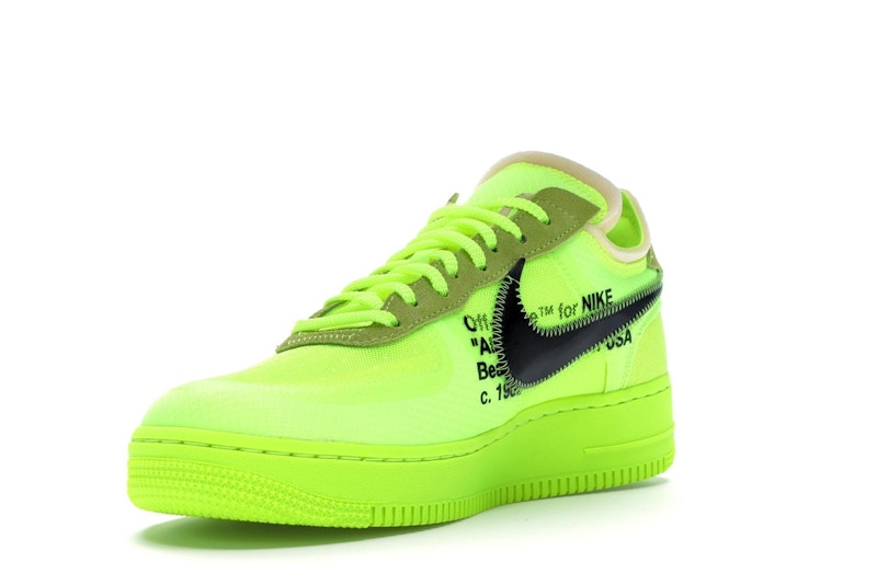 Nike Air Force 1 Low Off White Volt - vista 13