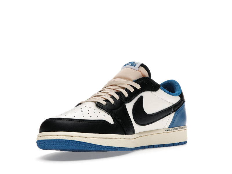 Air Jordan 1 Low Fragment Design X Travis Scott - White/Black-Royal-Sail - DM7866-140 - 13