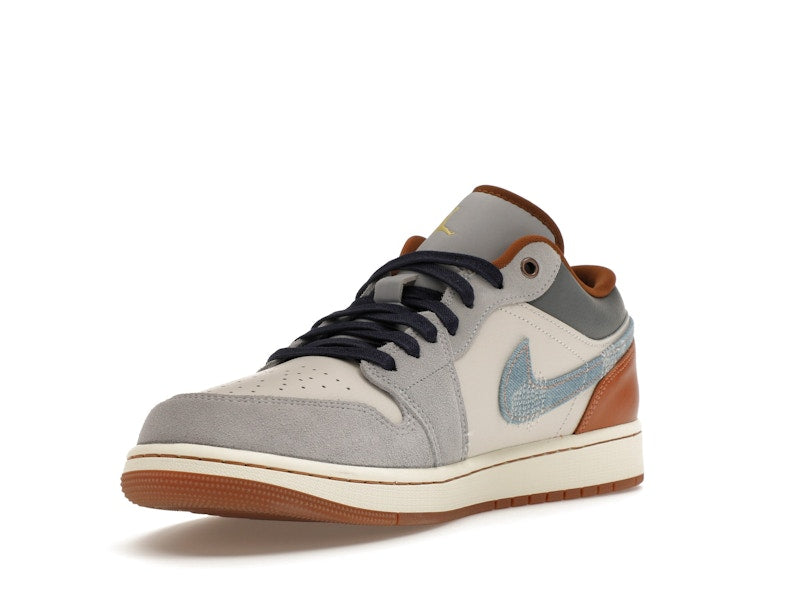 Jordan 1 Low SE Phantom Repaired Denim Swoosh - vue 14