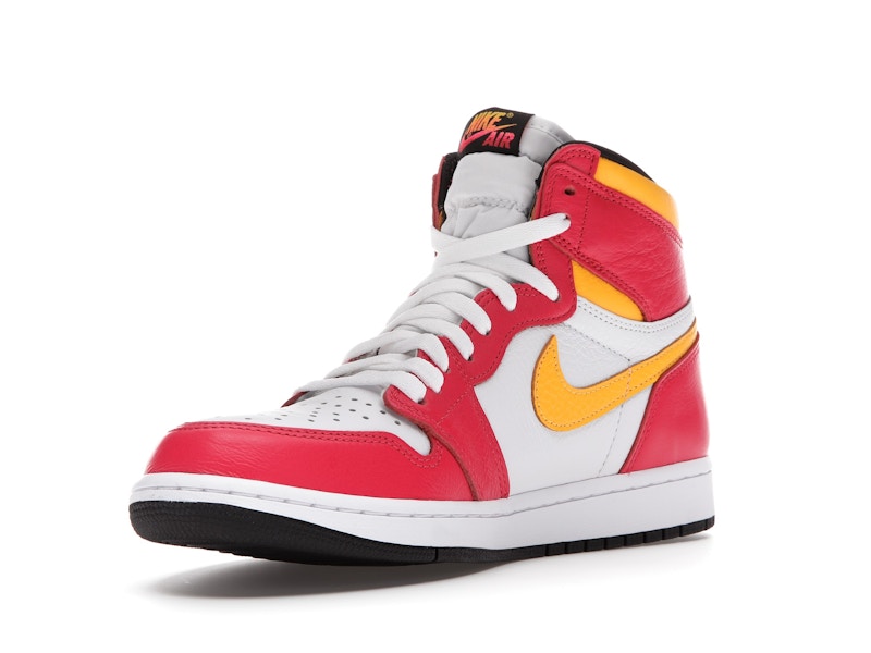 Air Jordan 1 Retro High OG Light Fusion Red - Light Fusion Red/White-Laser Orange-Black - 555088-603 - 13