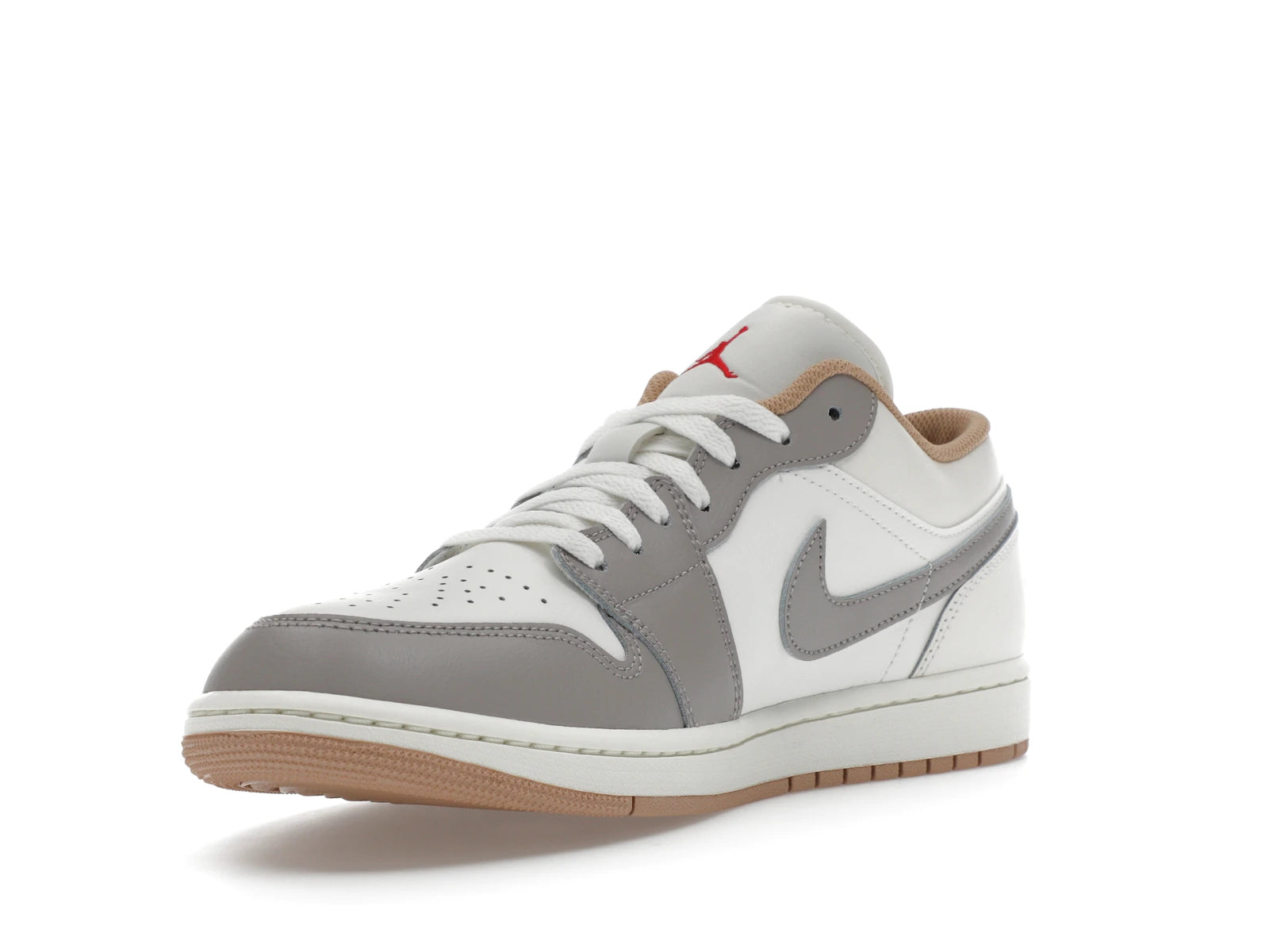 Air Jordan 1 Low Sail College Grey Rattan - Sail/College Grey/Hemp/Fire Red - 553558-169 - 13