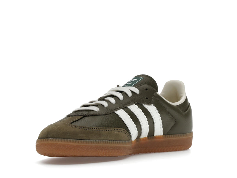 Adidas Samba OG Medium Raw Khaki Gum - Medium Raw Khaki/Off White/Gum - JR0890 - 13